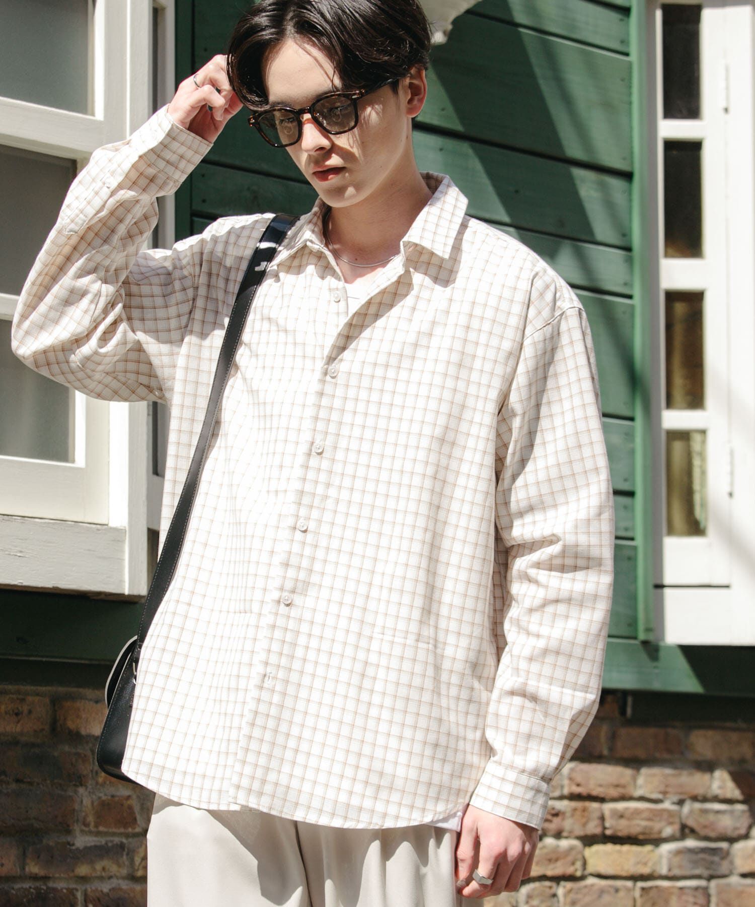 SENSE OF PLACE by URBAN RESEARCH「『ユニセックス』グラフチェックルーズシャツ」|シャツ・ブラウス|