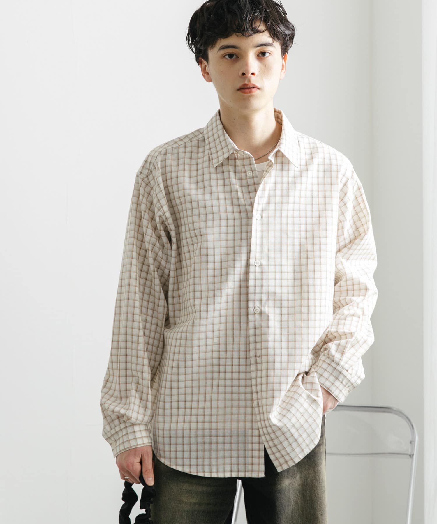 SENSE OF PLACE by URBAN RESEARCH「『ユニセックス』グラフチェックルーズシャツ」|シャツ・ブラウス|