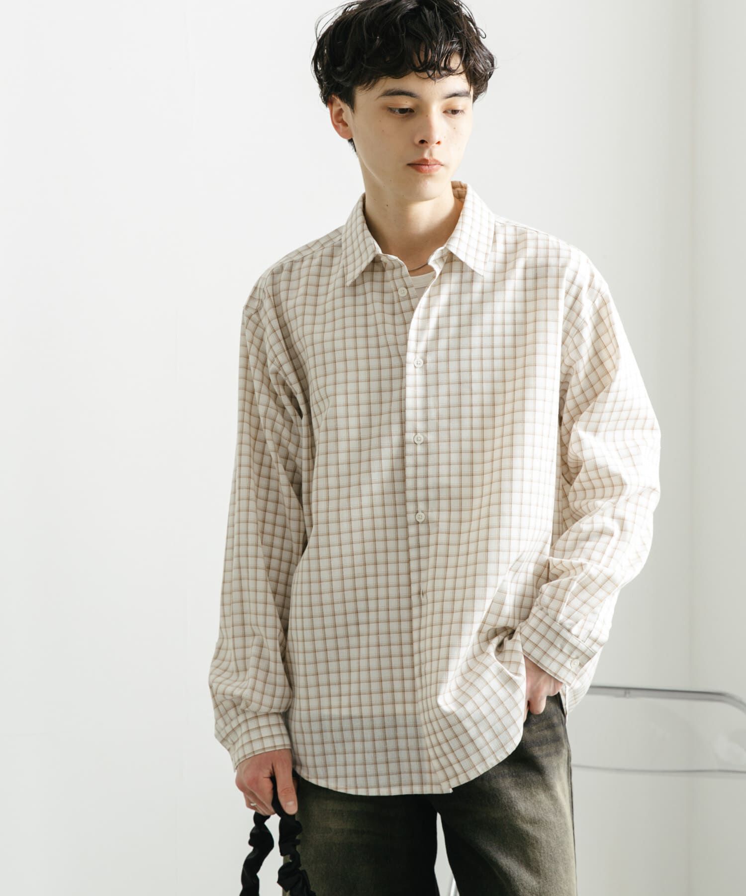 SENSE OF PLACE by URBAN RESEARCH「『ユニセックス』グラフチェックルーズシャツ」|シャツ・ブラウス|