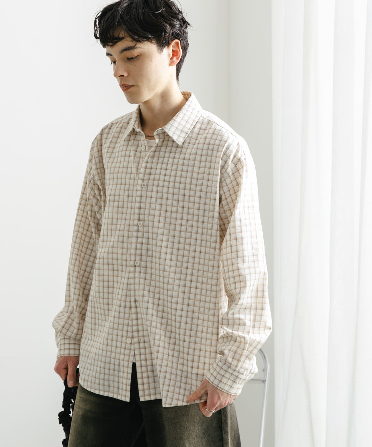 SENSE OF PLACE by URBAN RESEARCH「『ユニセックス』グラフチェックルーズシャツ」|シャツ・ブラウス|