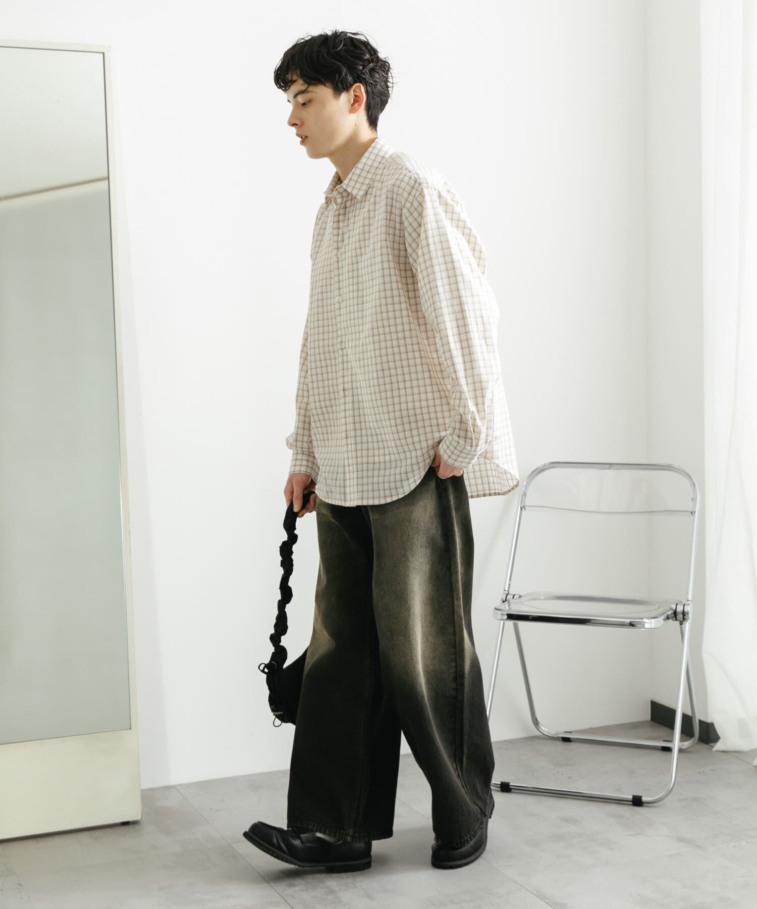 SENSE OF PLACE by URBAN RESEARCH「『ユニセックス』グラフチェックルーズシャツ」|シャツ・ブラウス|