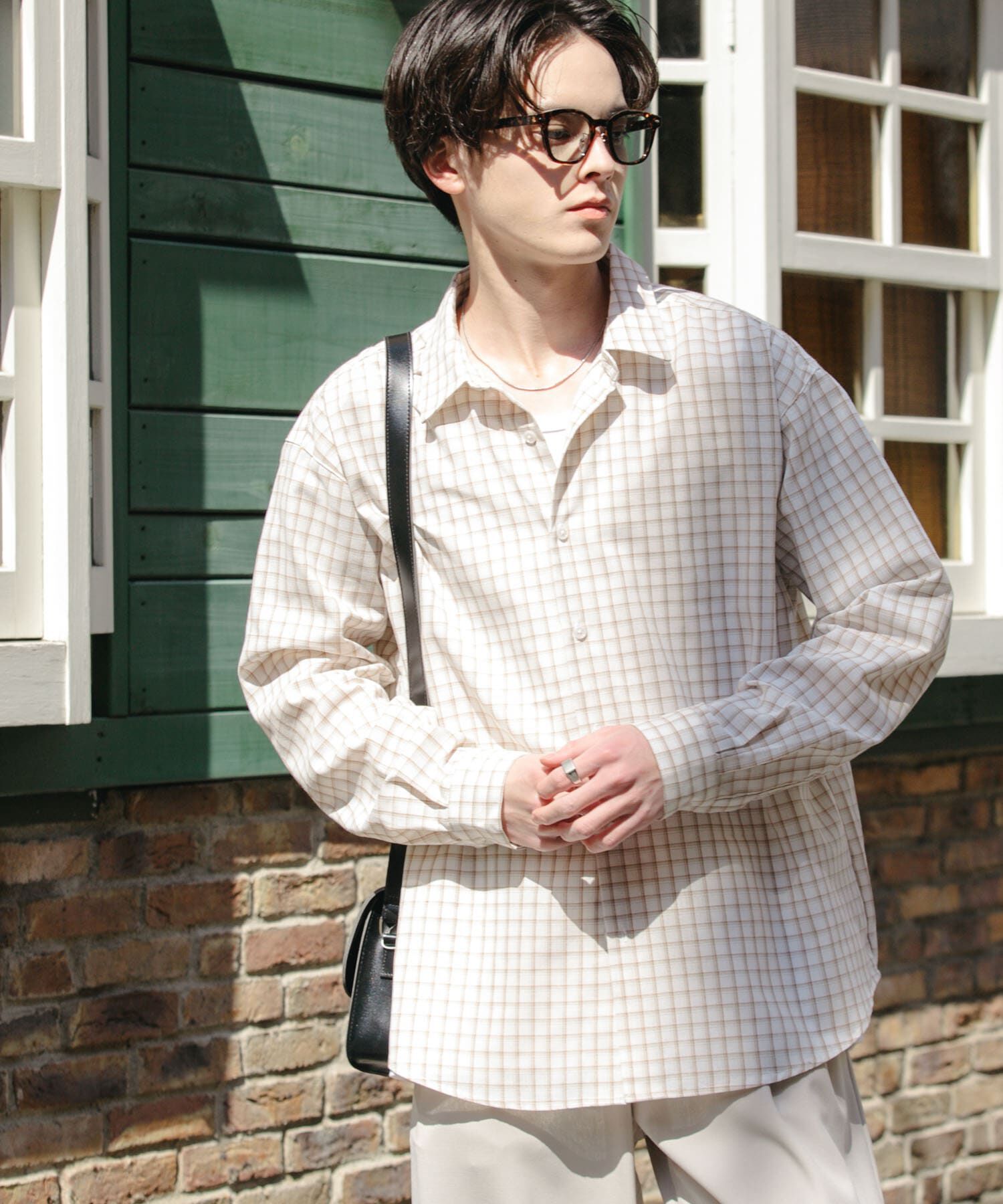 SENSE OF PLACE by URBAN RESEARCH「『ユニセックス』グラフチェックルーズシャツ」|シャツ・ブラウス|