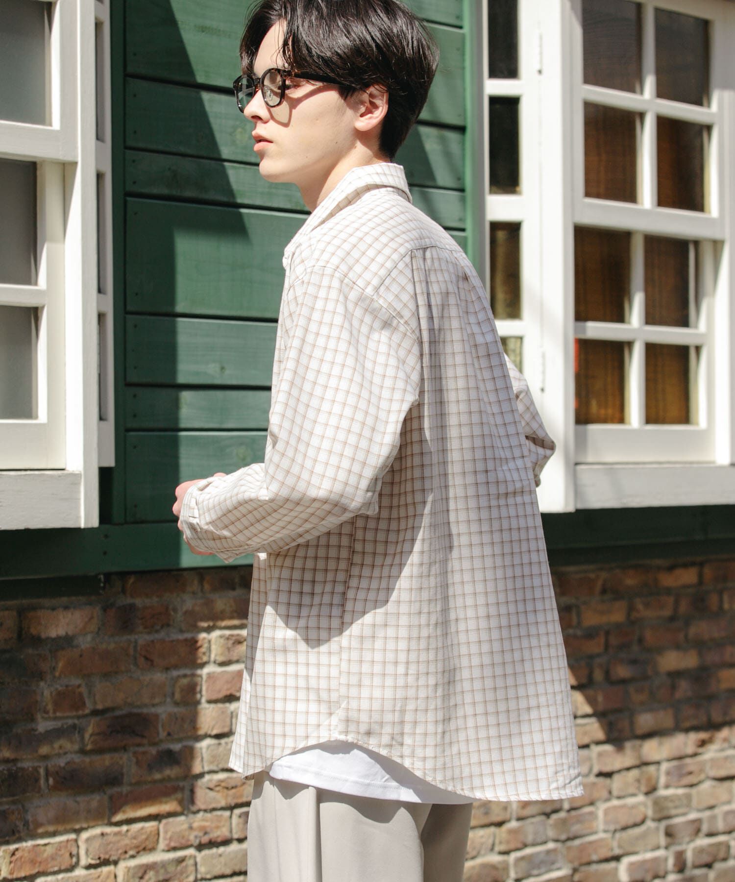 SENSE OF PLACE by URBAN RESEARCH「『ユニセックス』グラフチェックルーズシャツ」|シャツ・ブラウス|