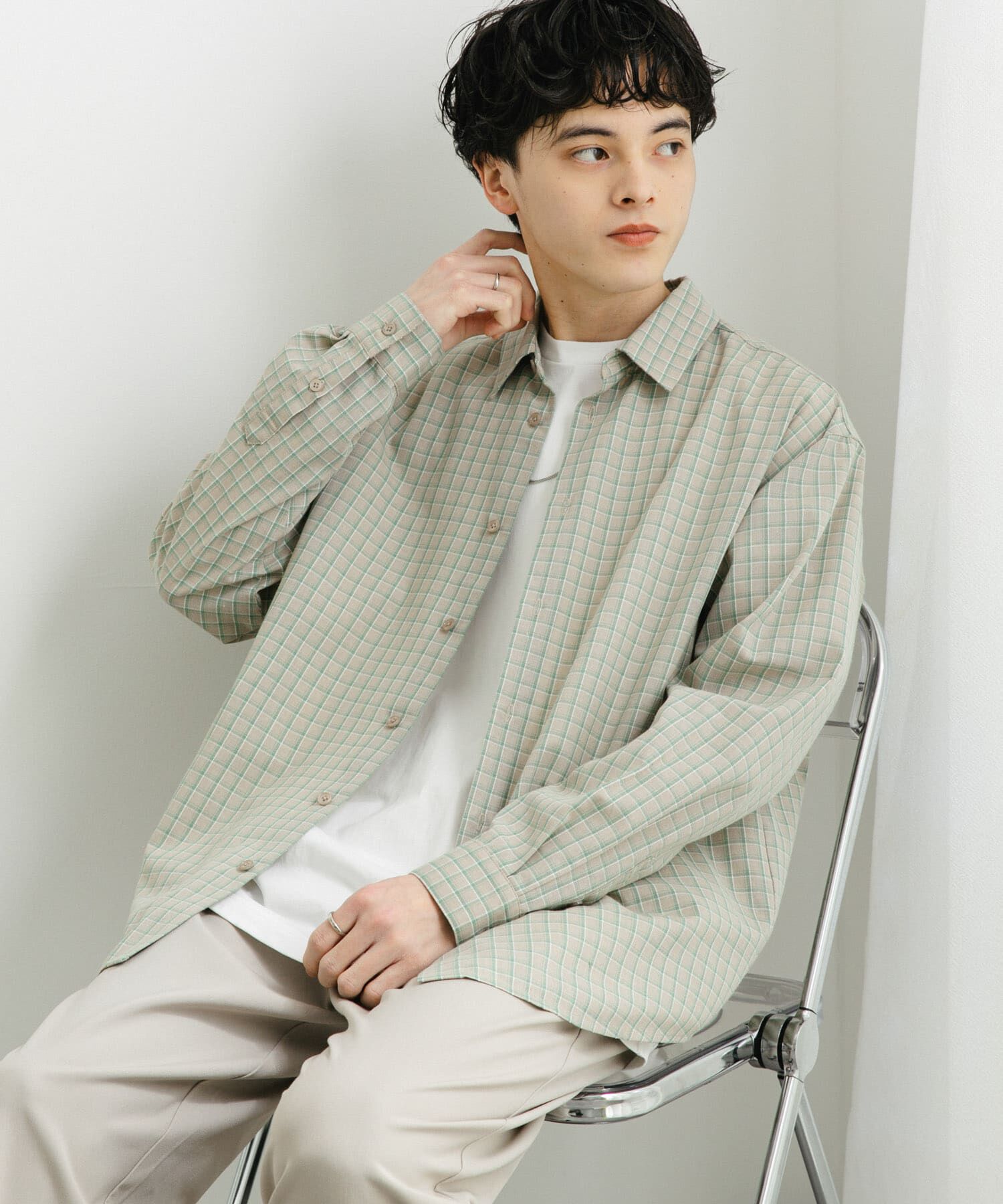 SENSE OF PLACE by URBAN RESEARCH「『ユニセックス』グラフチェックルーズシャツ」|シャツ・ブラウス|