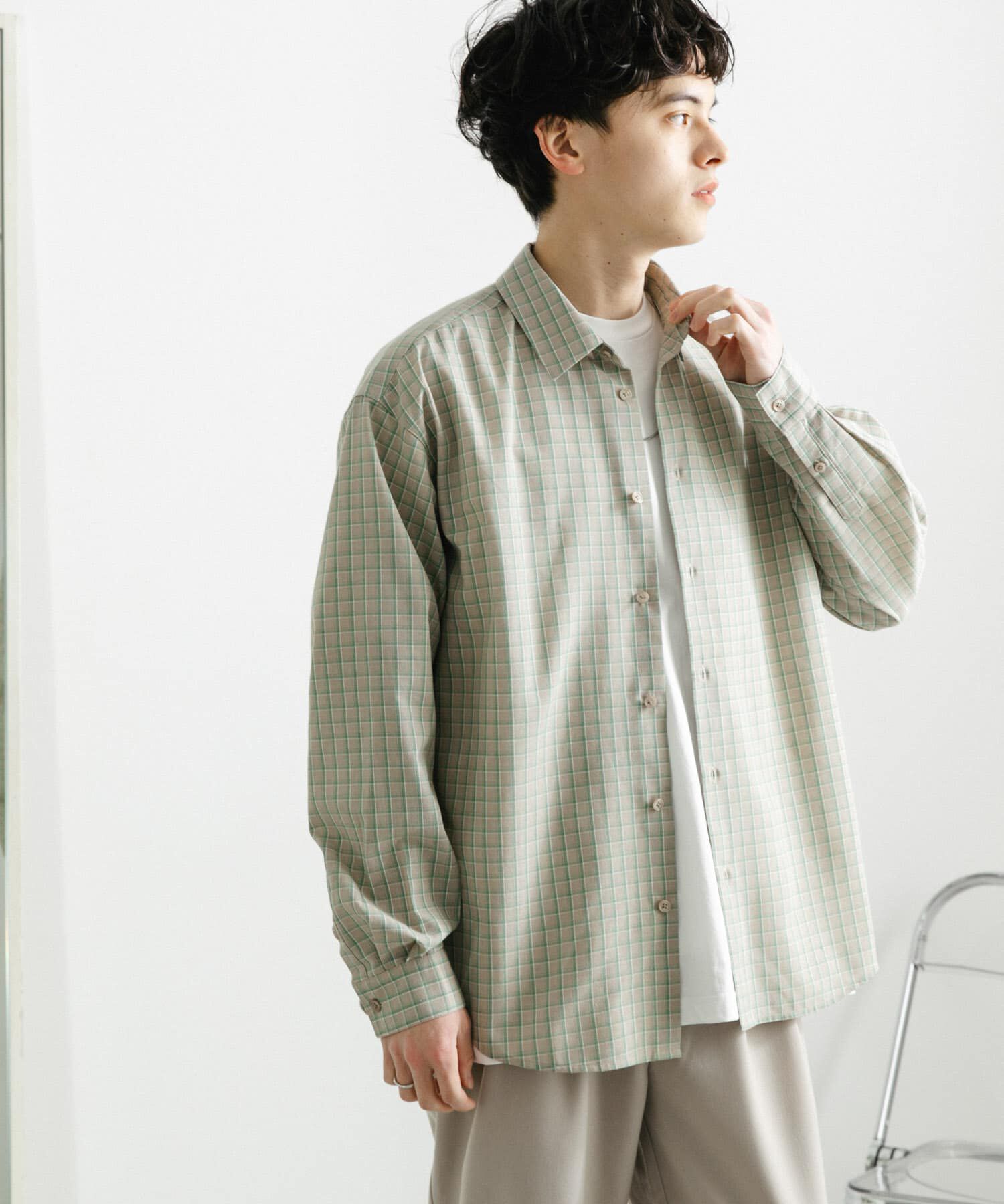 SENSE OF PLACE by URBAN RESEARCH「『ユニセックス』グラフチェックルーズシャツ」|シャツ・ブラウス|