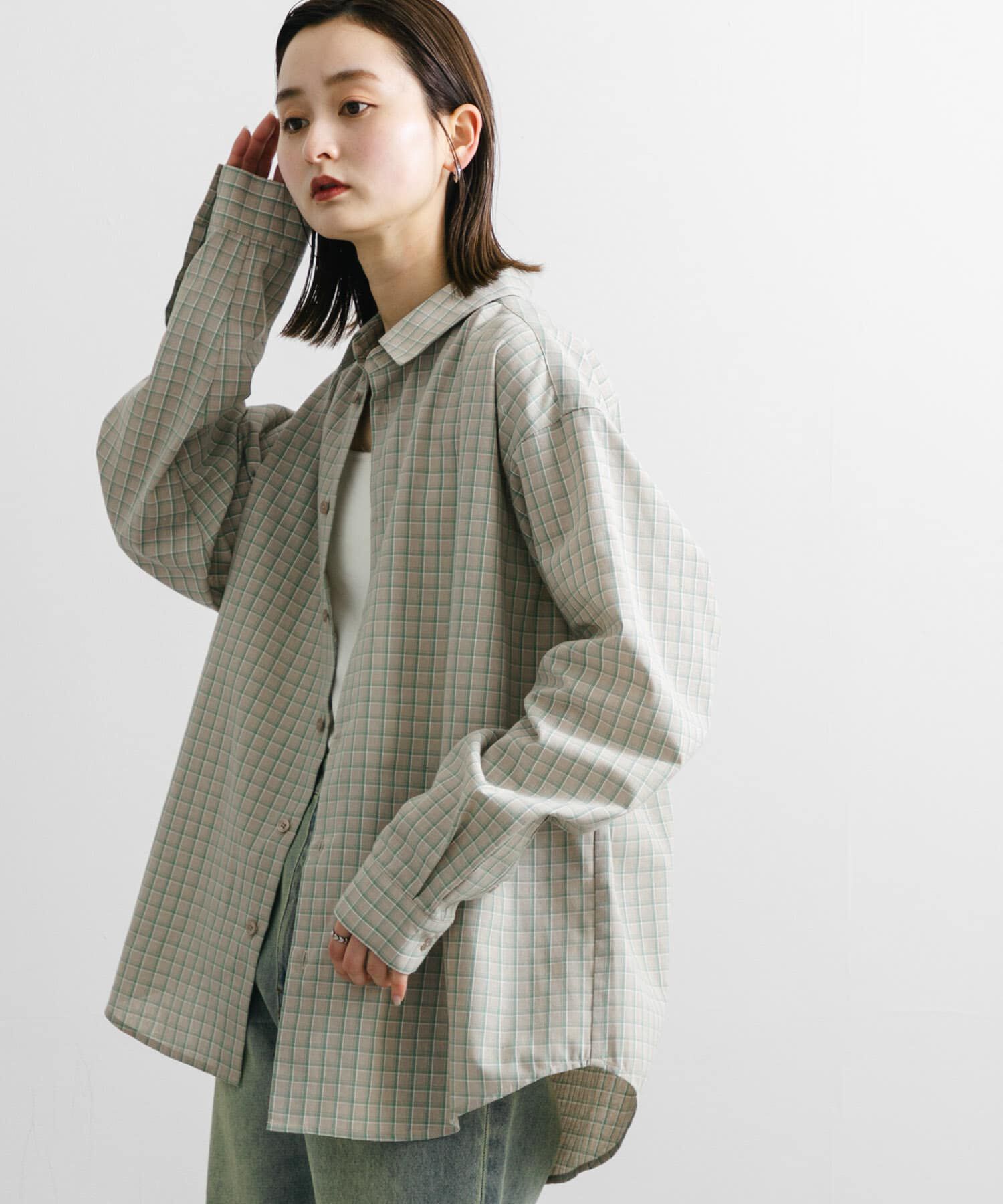 SENSE OF PLACE by URBAN RESEARCH「『ユニセックス』グラフチェックルーズシャツ」|シャツ・ブラウス|