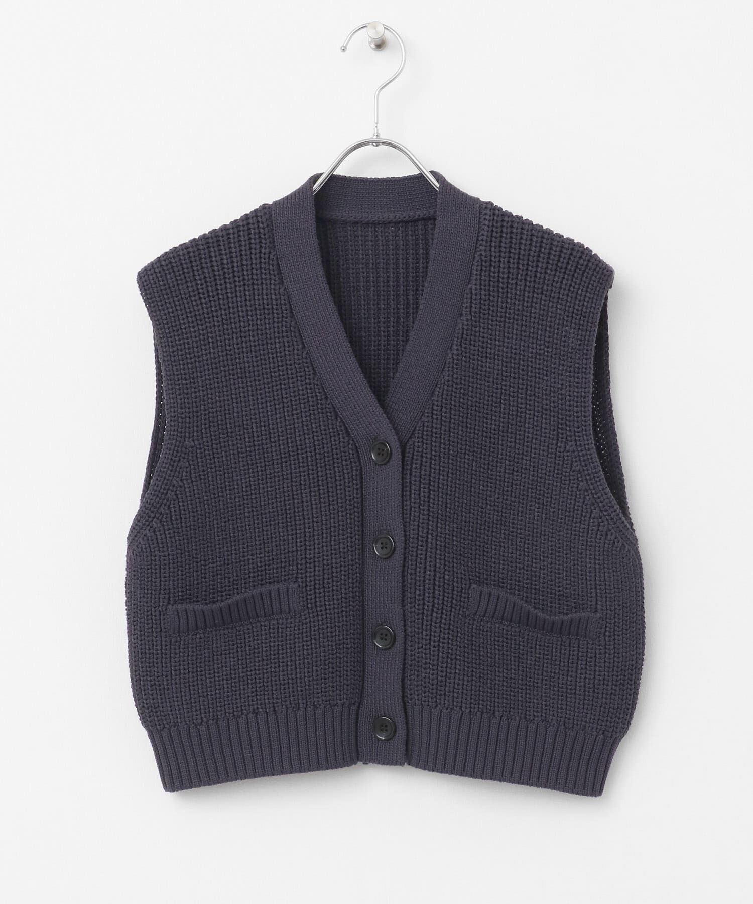 SENSE OF PLACE by URBAN RESEARCH「クロップドニットベスト」|ベスト・ジレ|