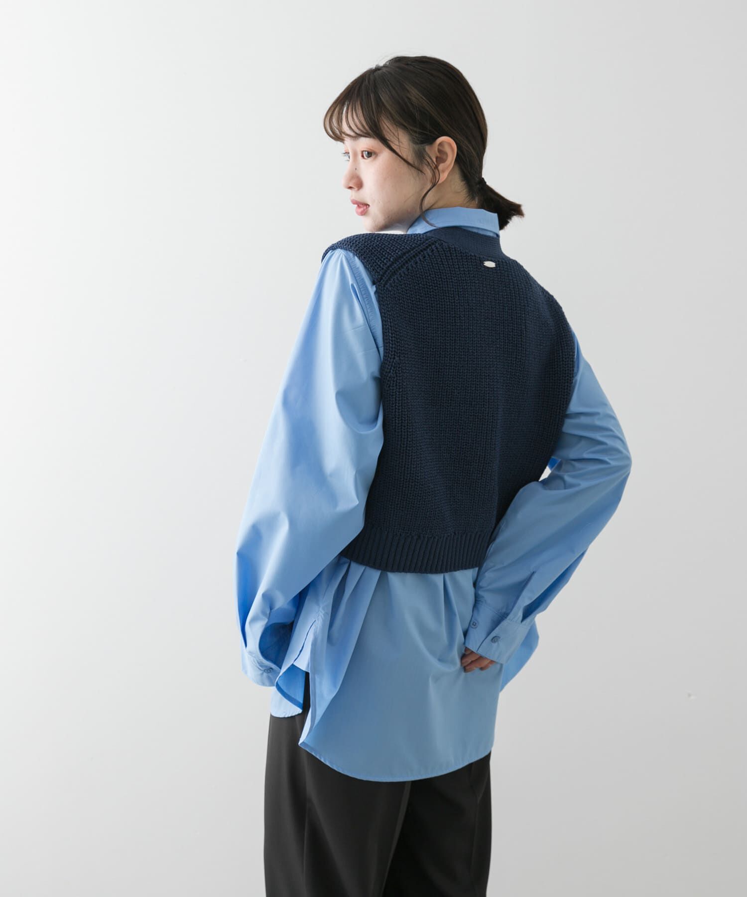 SENSE OF PLACE by URBAN RESEARCH「クロップドニットベスト」|ベスト・ジレ|