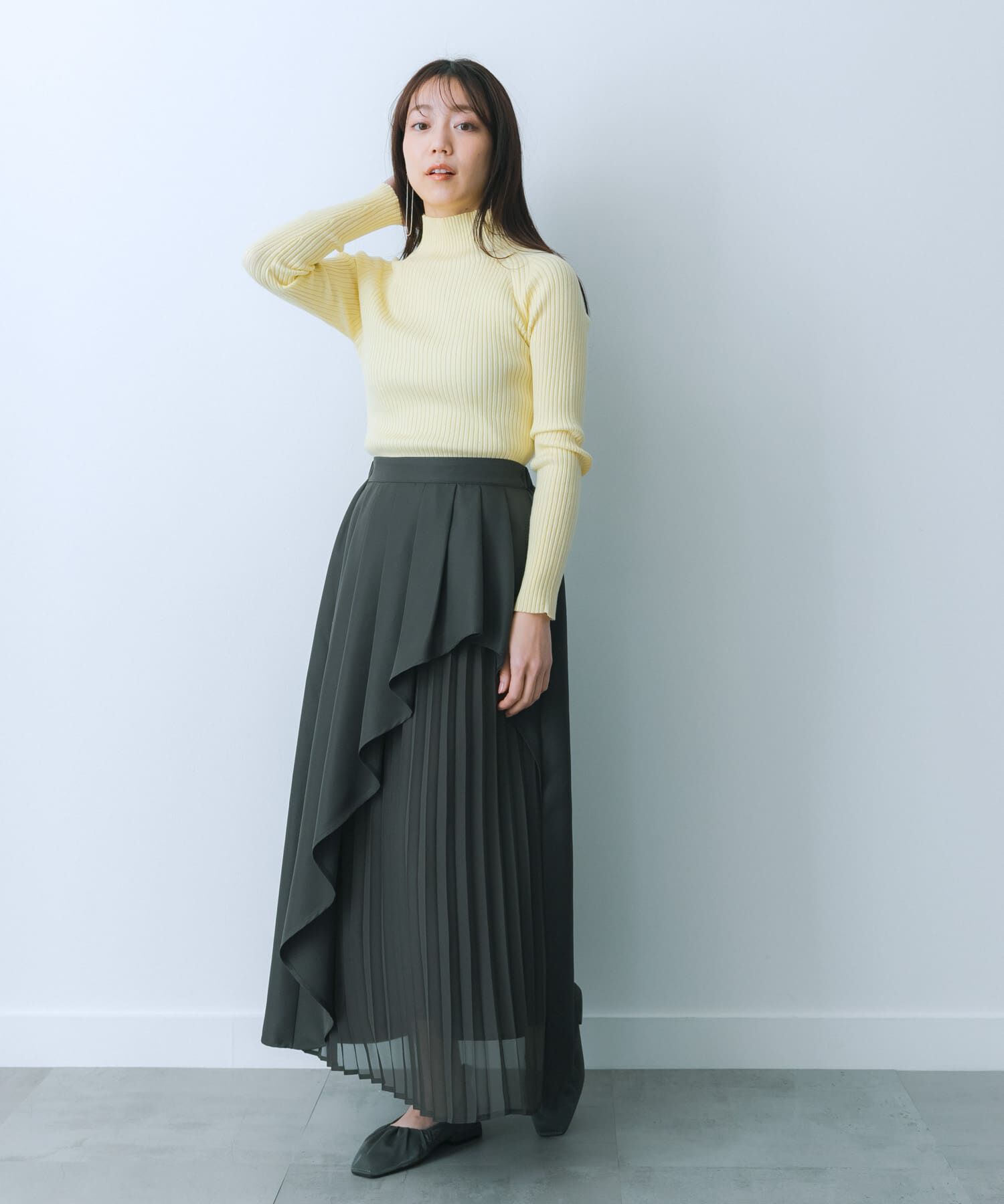 SENSE OF PLACE by URBAN RESEARCH「シアープリーツレイヤードスカート」|スカート|