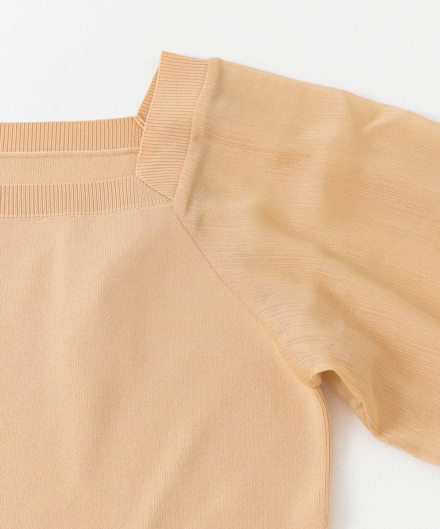 SENSE OF PLACE by URBAN RESEARCH「シアーボリュームスリーブセーター(5分袖)」|ニット・セーター|