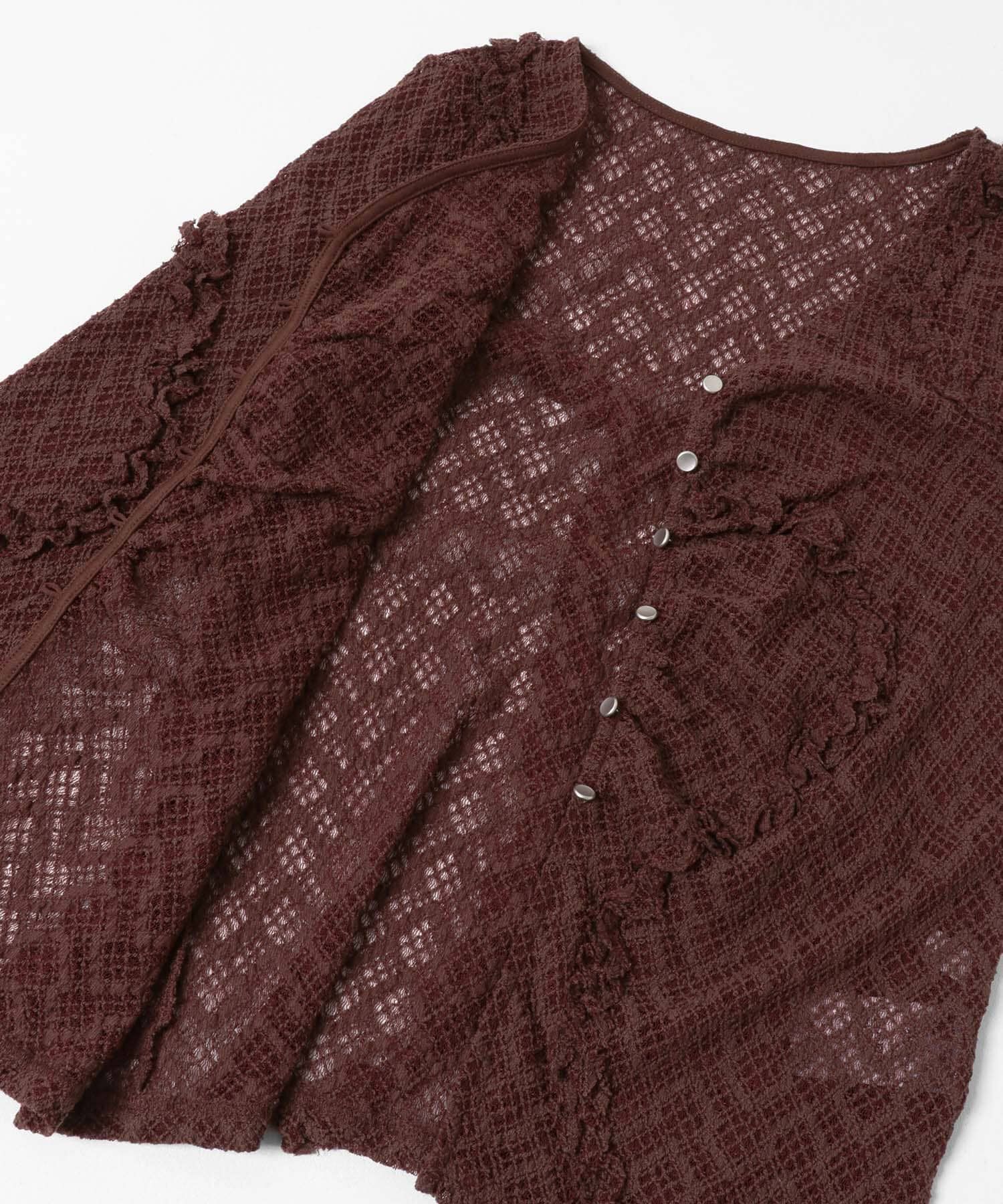 SENSE OF PLACE by URBAN RESEARCH「フロントボタンレースカーディガン」|カーディガン|