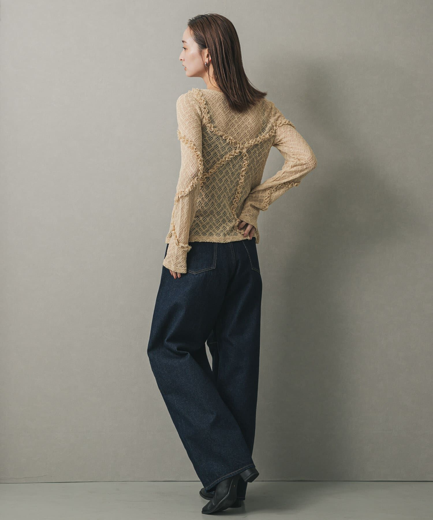 SENSE OF PLACE by URBAN RESEARCH「フロントボタンレースカーディガン」|カーディガン|