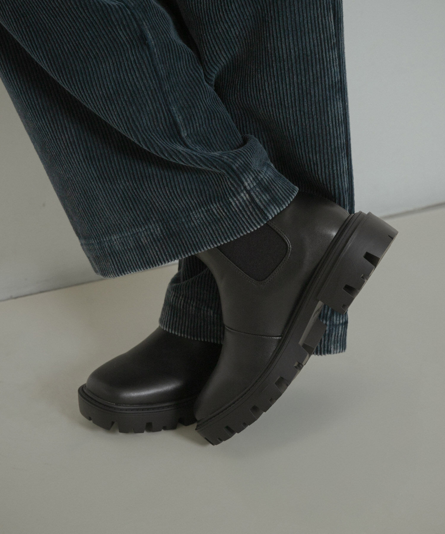 SENSE OF PLACE by URBAN RESEARCH「トラックソールサイドゴアブーツ」|ショートブーツ|