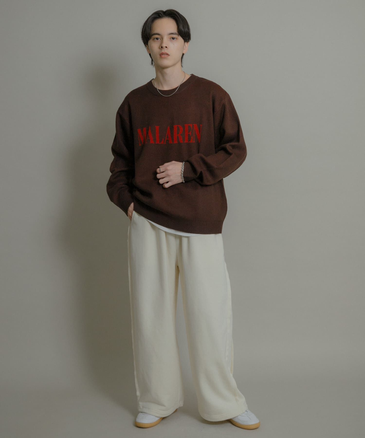 SENSE OF PLACE by URBAN RESEARCH「ロゴグラフィッククルーネックニット」|ニット・セーター|