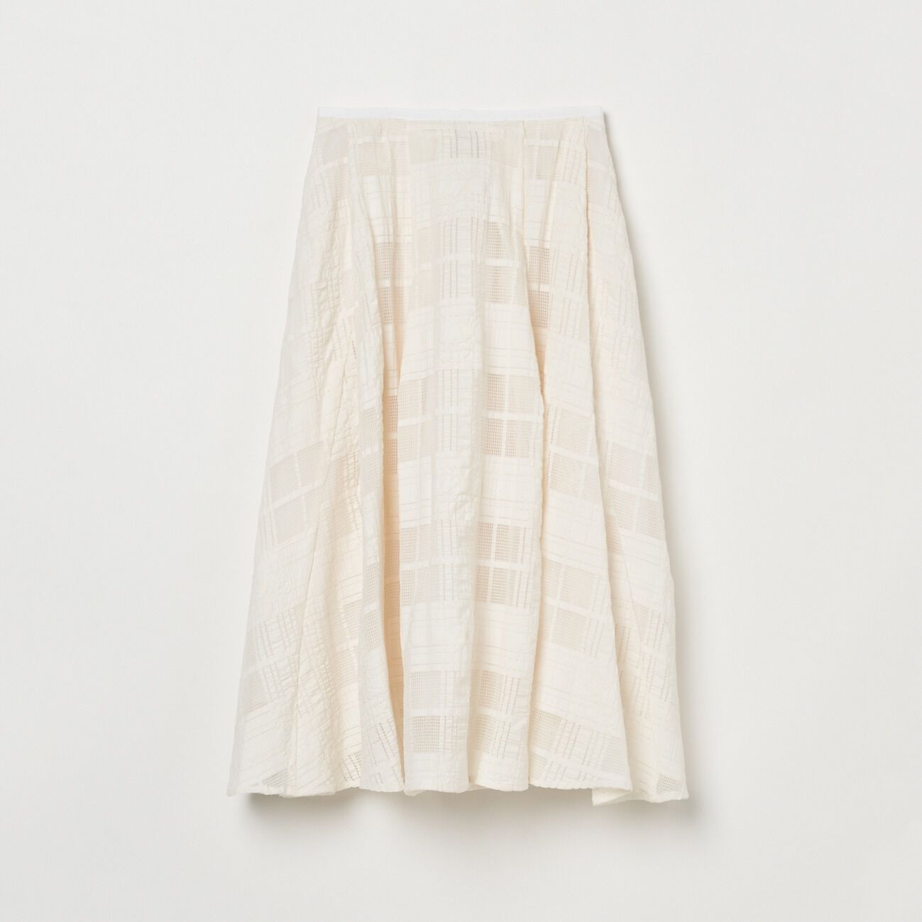 HELIOPOLE「HELIOPOLE LACE GATHERED SKIRT」|スカート|アイボリー