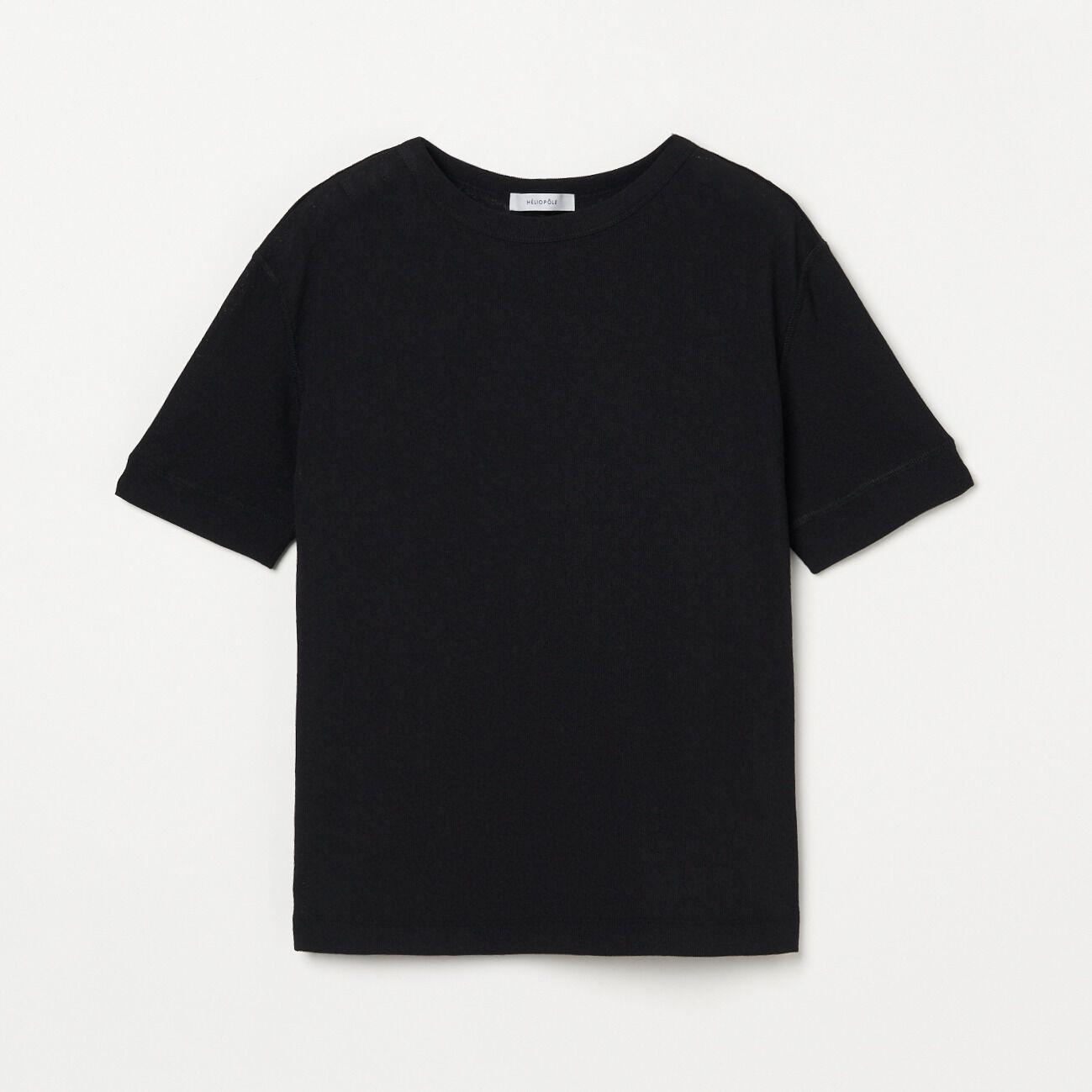 HELIOPOLE「HELIOPOLE DRY TOUCH RIB CREW NECK」|Tシャツ・カットソー|ブラック