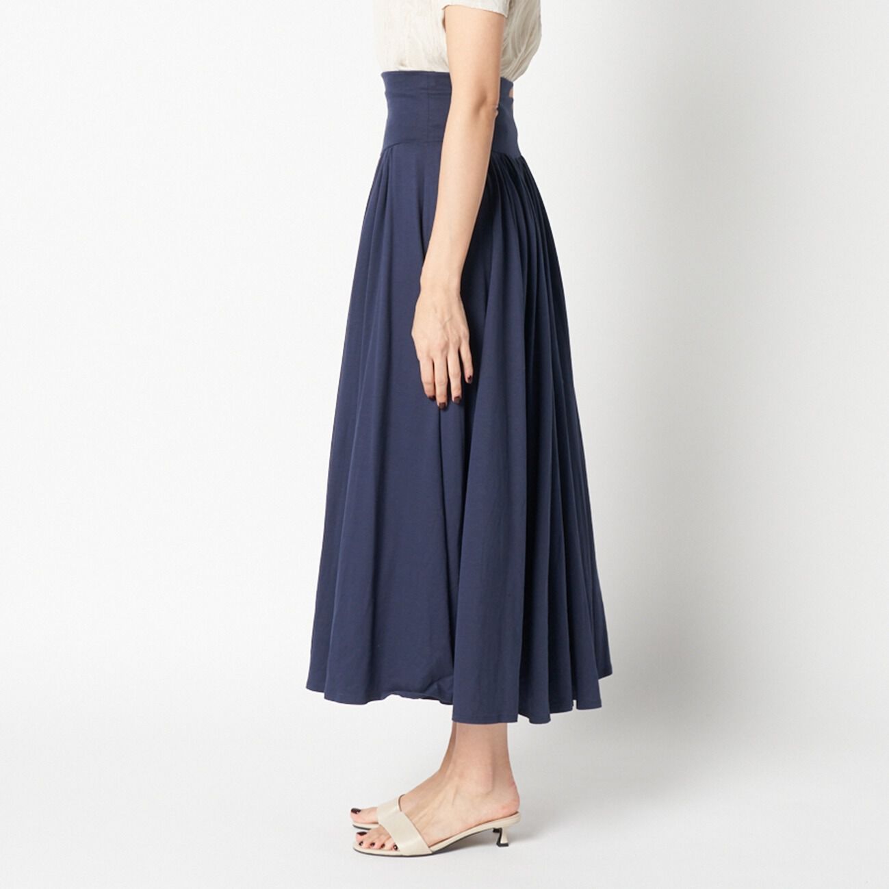  「THREE DOTS TDxHP New sanded jersey long skirt 」|スカート|
