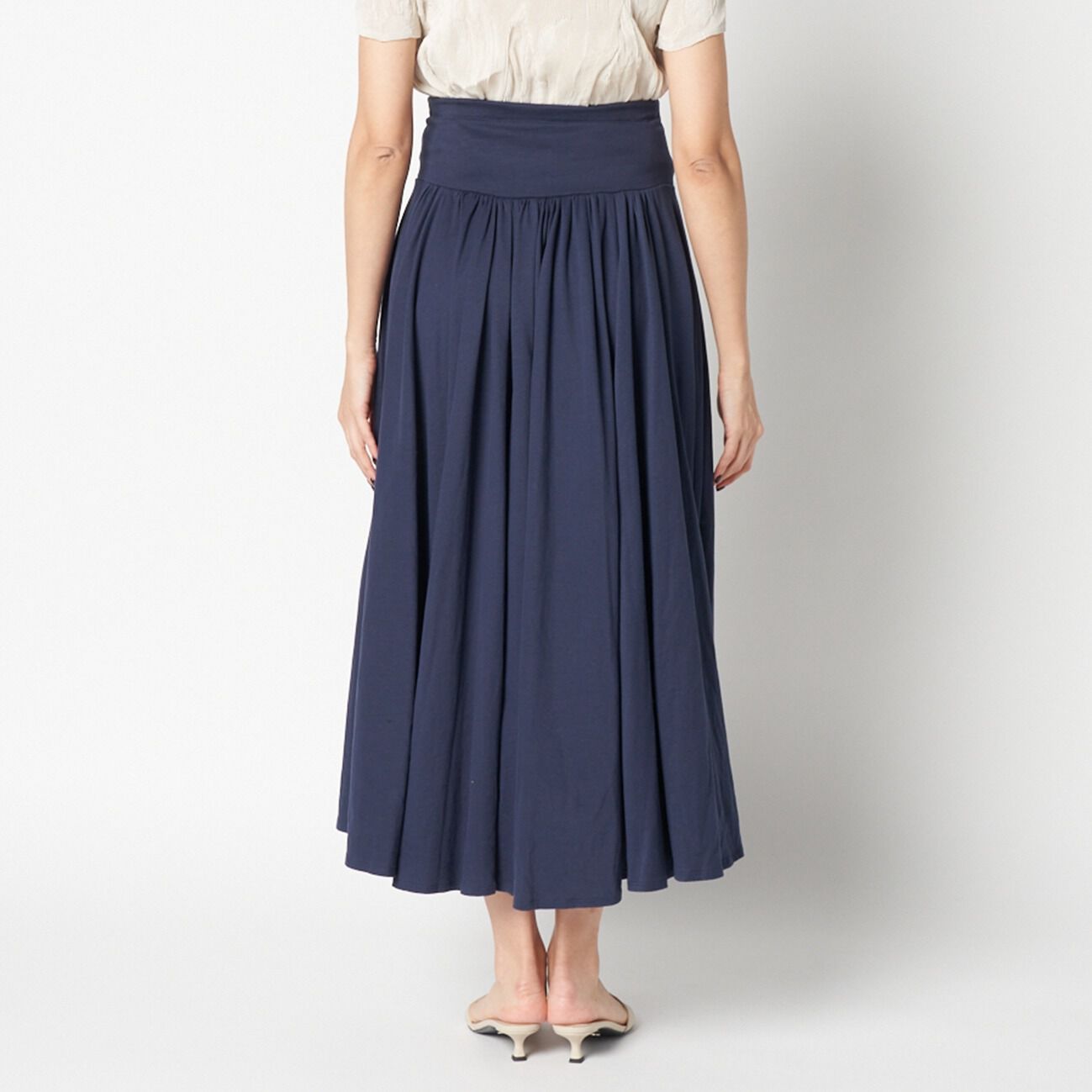  「THREE DOTS TDxHP New sanded jersey long skirt 」|スカート|