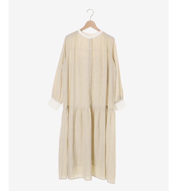 le.coeur blanc「カッセンストライプギャザーシャツワンピース」|その他|