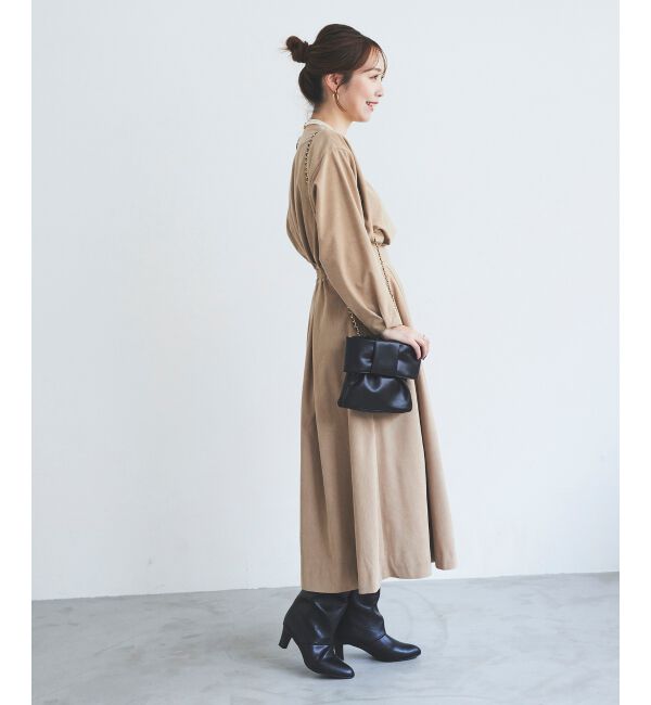 le.coeur blanc「コーデュロイタックワンピース」|ワンピース|