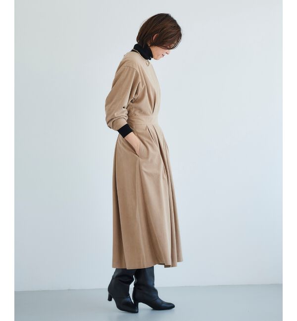 le.coeur blanc「コーデュロイタックワンピース」|ワンピース|