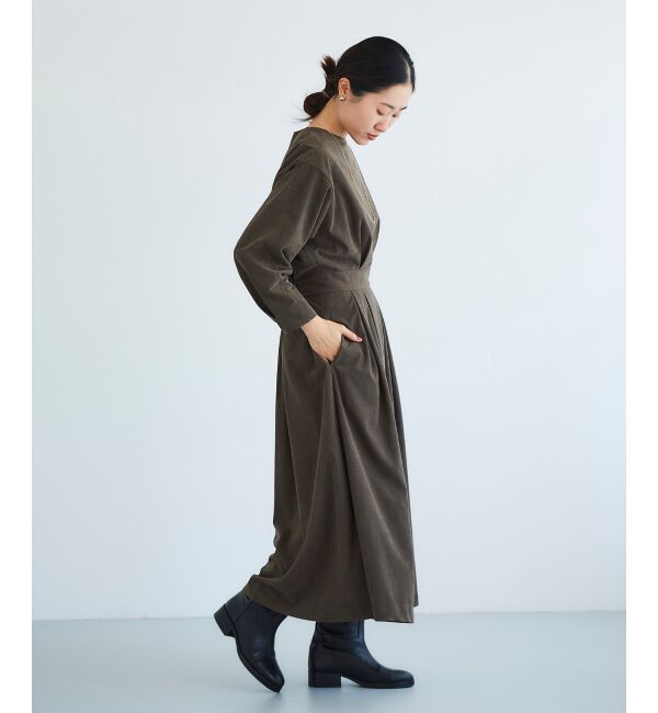 le.coeur blanc「コーデュロイタックワンピース」|ワンピース|