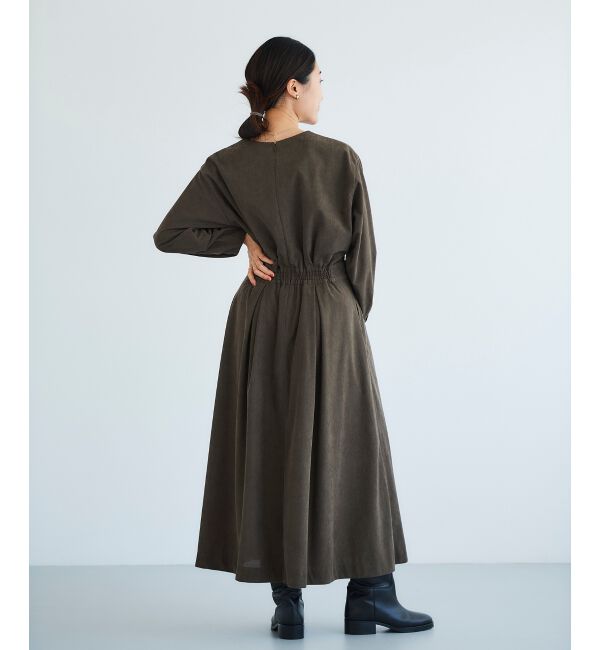 le.coeur blanc「コーデュロイタックワンピース」|ワンピース|