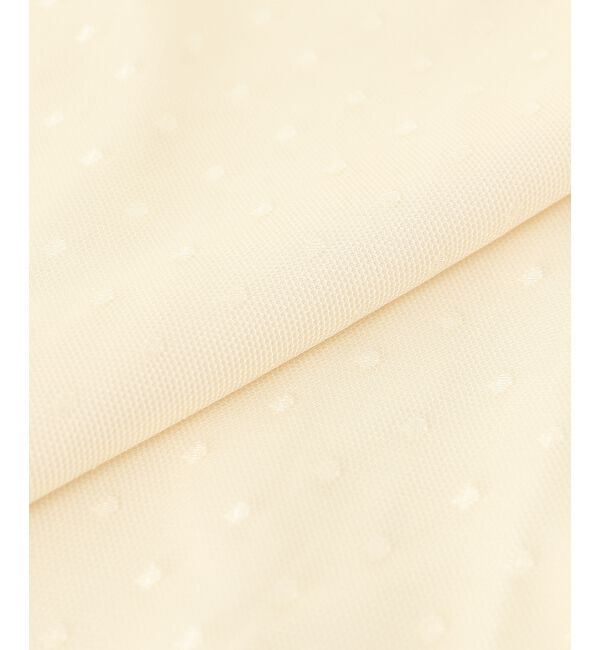 le.coeur blanc「ドットチュールレイヤードブラウス」|シャツ・ブラウス|