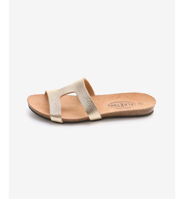  「PLAKTON メタリックサンダル」|サンダル|