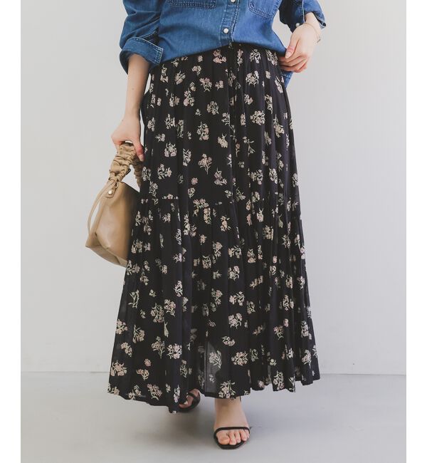  「《手洗い可能》Fanakaレトロフラワースカート」|スカート|