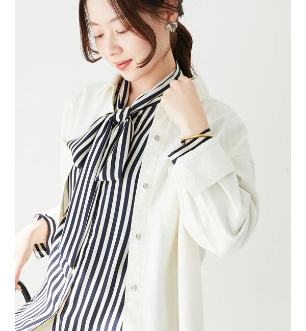 le.coeur blanc「ダブルポケットカラーオーバーシャツ」|シャツ・ブラウス|