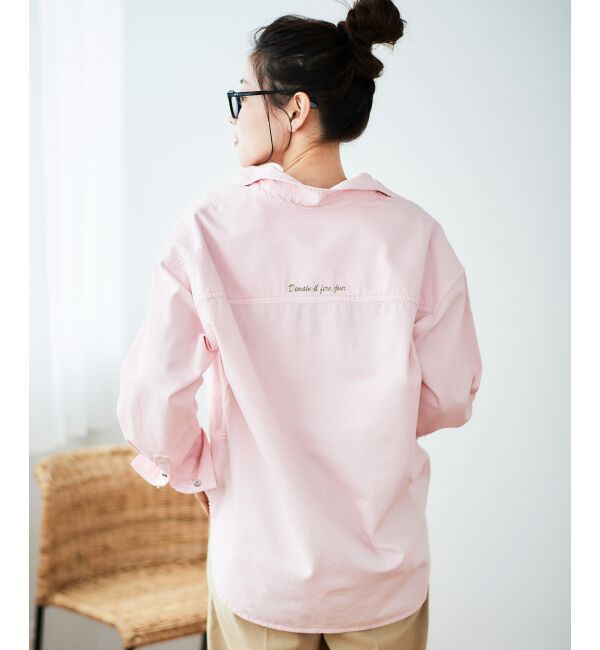 le.coeur blanc「ダブルポケットカラーオーバーシャツ」|シャツ・ブラウス|