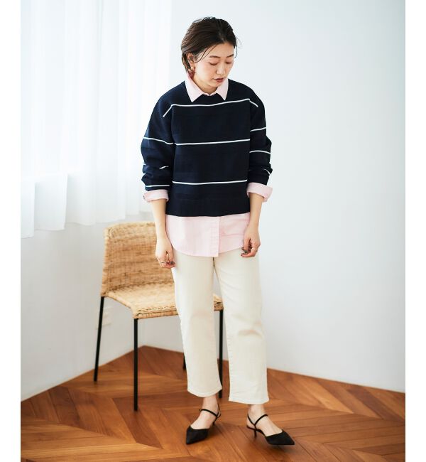 le.coeur blanc「ダブルポケットカラーオーバーシャツ」|シャツ・ブラウス|