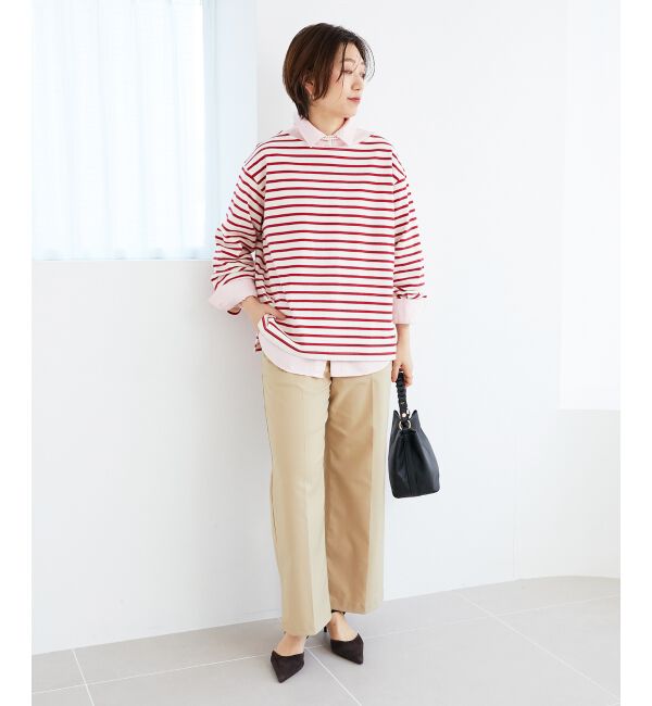 le.coeur blanc「ダブルポケットカラーオーバーシャツ」|シャツ・ブラウス|