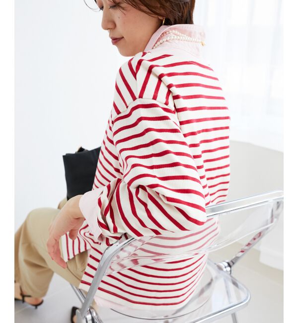 le.coeur blanc「ダブルポケットカラーオーバーシャツ」|シャツ・ブラウス|