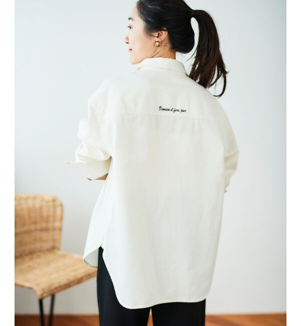 le.coeur blanc「ダブルポケットカラーオーバーシャツ」|シャツ・ブラウス|
