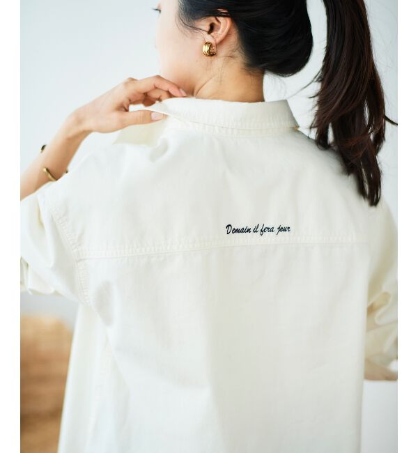 le.coeur blanc「ダブルポケットカラーオーバーシャツ」|シャツ・ブラウス|