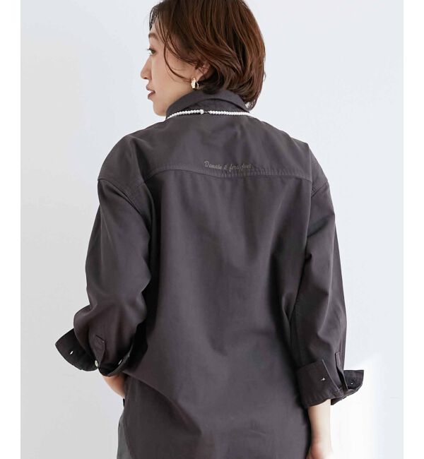 le.coeur blanc「ダブルポケットカラーオーバーシャツ」|シャツ・ブラウス|