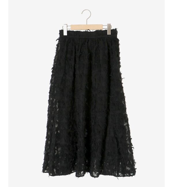 le.coeur blanc「《手洗い可能》カットジャガードギャザースカート」|スカート|