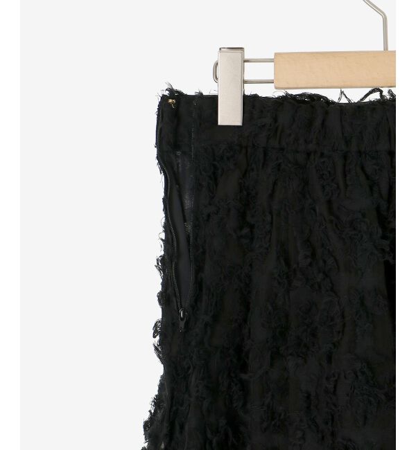 le.coeur blanc「《手洗い可能》カットジャガードギャザースカート」|スカート|