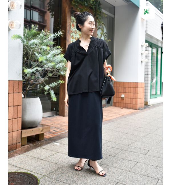  「MVS天竺プルオーバー&times;スカートセット」|ワンピース|