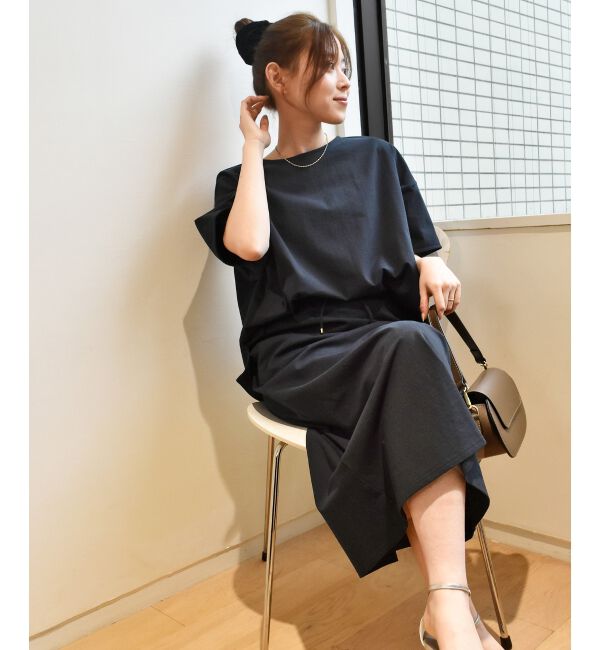  「MVS天竺プルオーバー&times;スカートセット」|ワンピース|