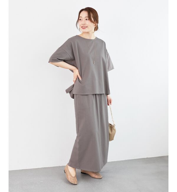  「MVS天竺プルオーバー&times;スカートセット」|ワンピース|