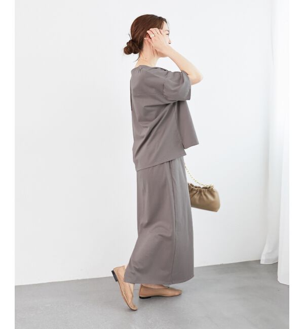  「MVS天竺プルオーバー&times;スカートセット」|ワンピース|