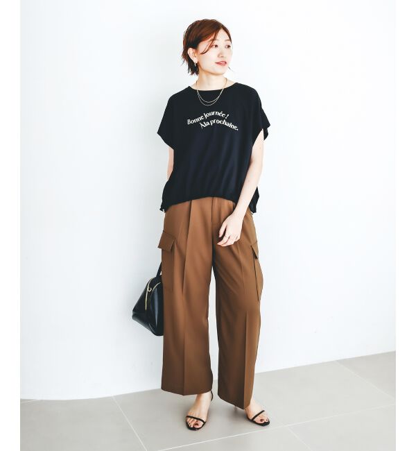  「《手洗い可能》ドロストハクプリントTシャツ」|Tシャツ・カットソー|