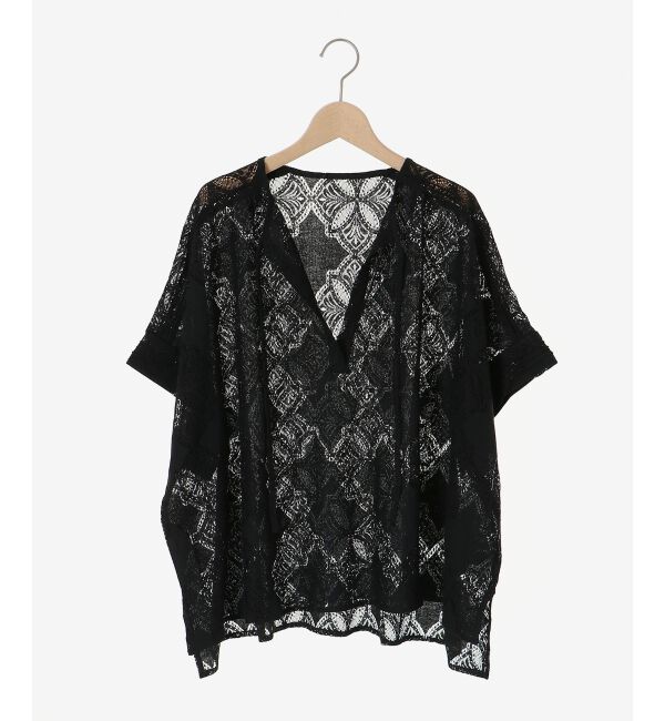  「《手洗い可能》パッチワーク風レーススキッパーブラウス」|シャツ・ブラウス|