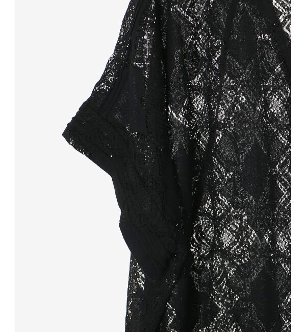  「《手洗い可能》パッチワーク風レーススキッパーブラウス」|シャツ・ブラウス|