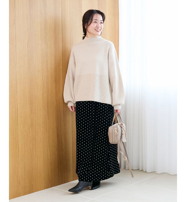  「片畦キリカエバックデザインニット」|ニット・セーター|