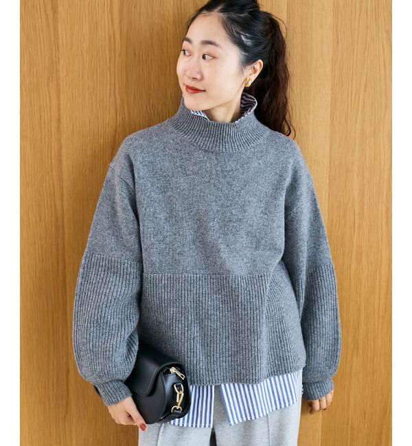  「片畦キリカエバックデザインニット」|ニット・セーター|