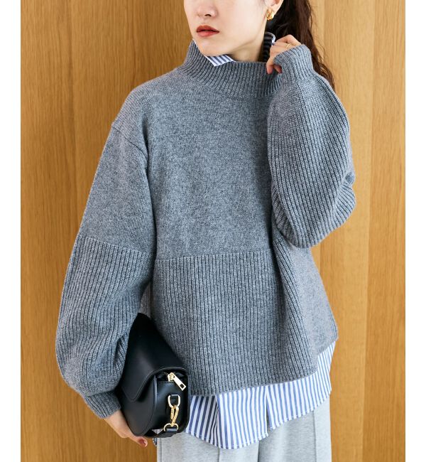  「片畦キリカエバックデザインニット」|ニット・セーター|